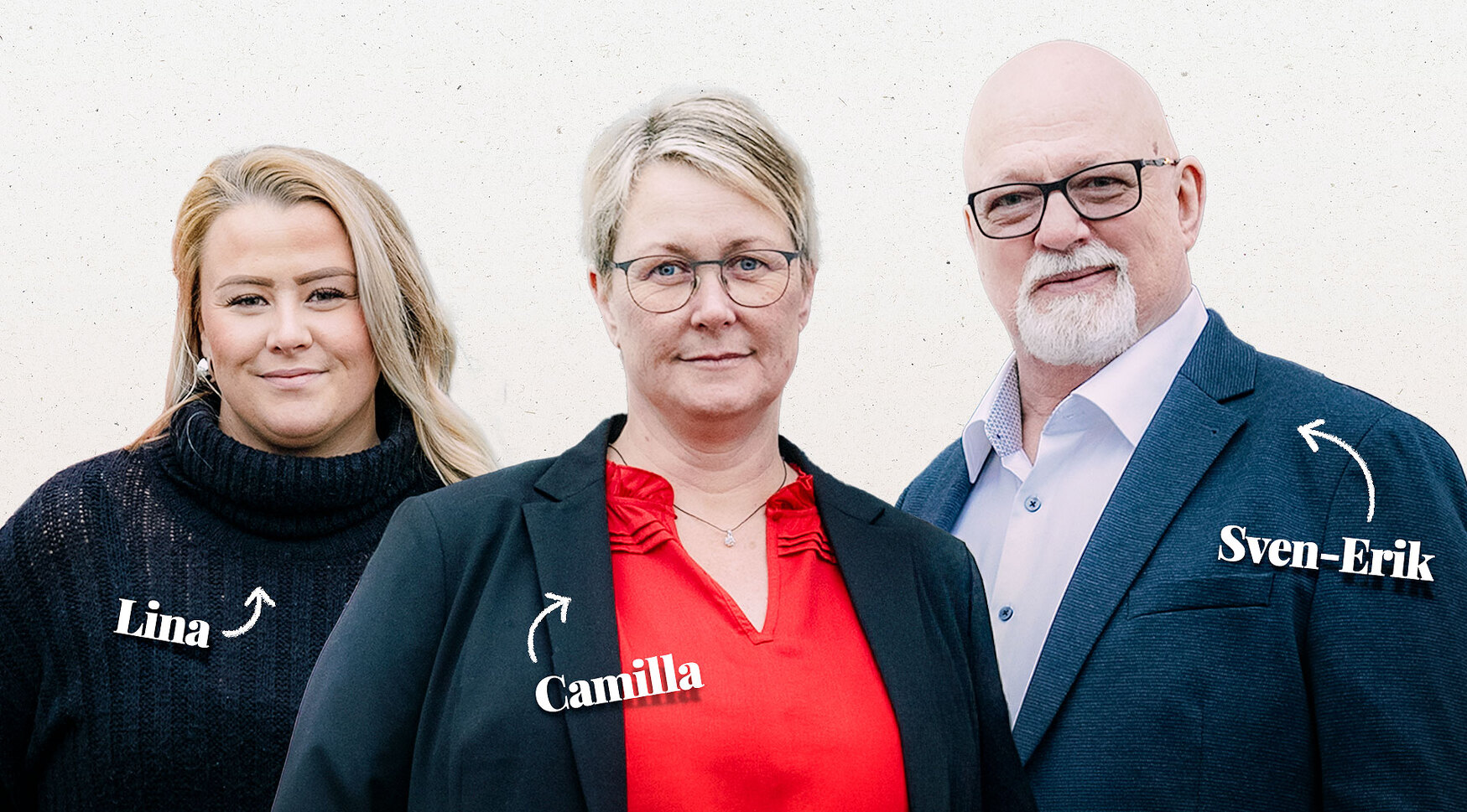 Portättbilder på Lina Camilla och Sven-Erik