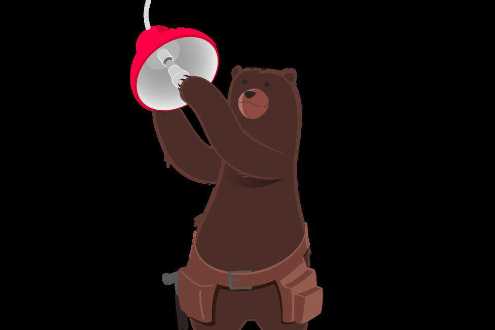 Sjöbohem Björn fixar taklampa