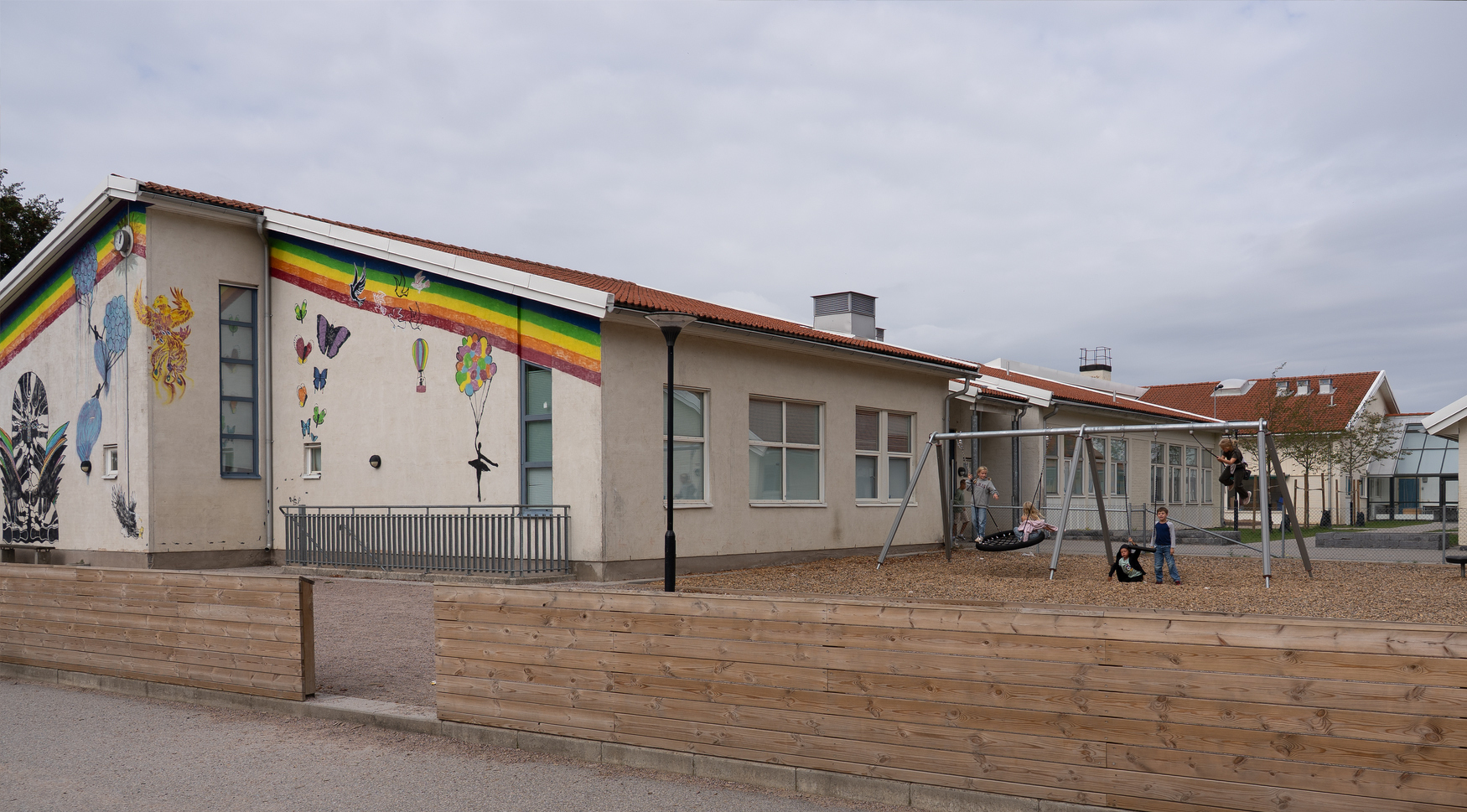 Lekområde på Sandbäcksskolan