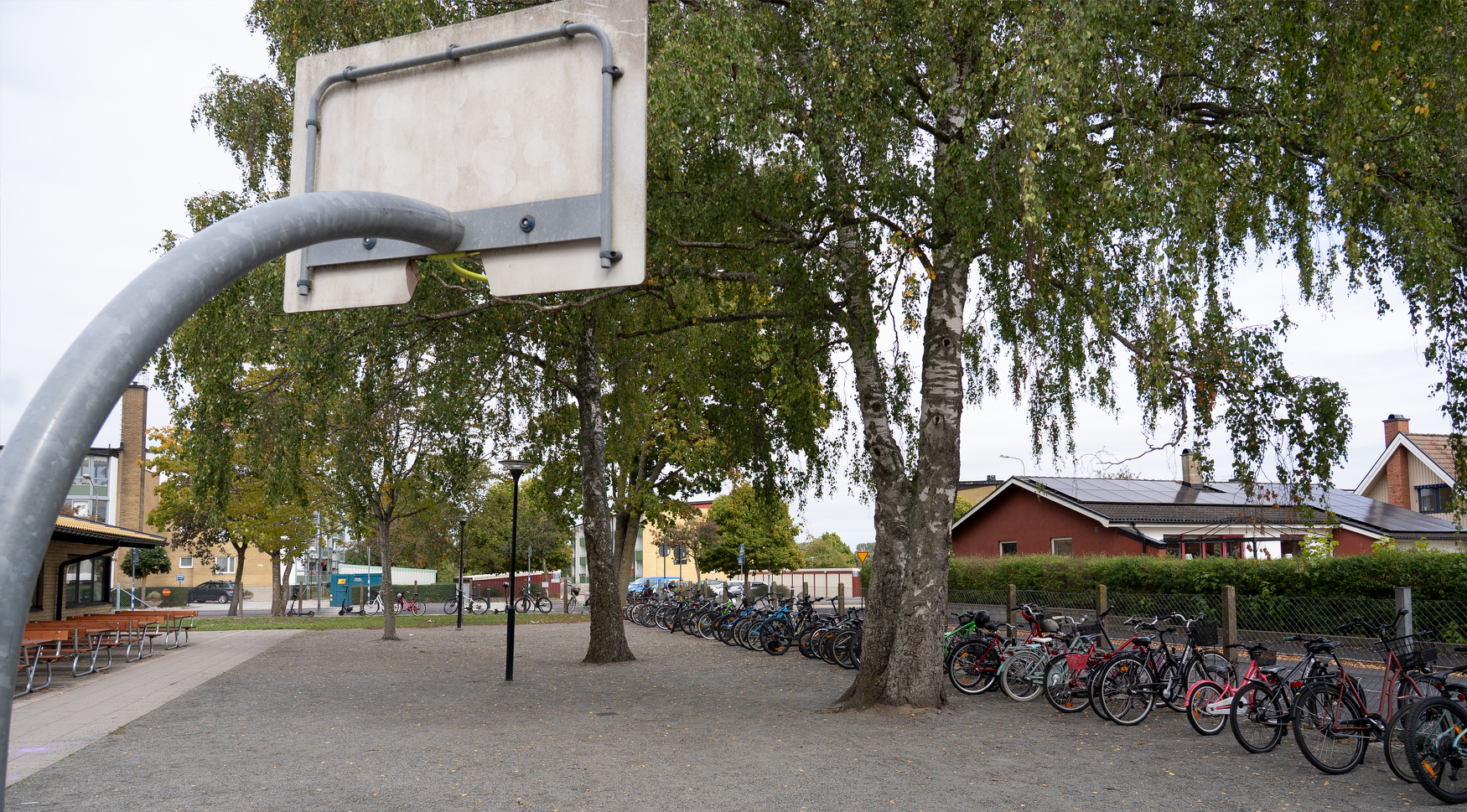 Nya cykelställ och basketkorg